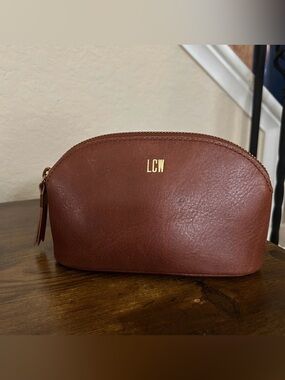 Madewell leather makeup pouch